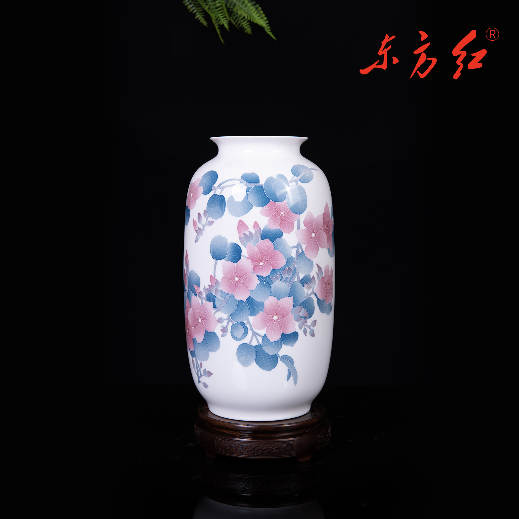 35CM冬瓜瓶·紫荆花